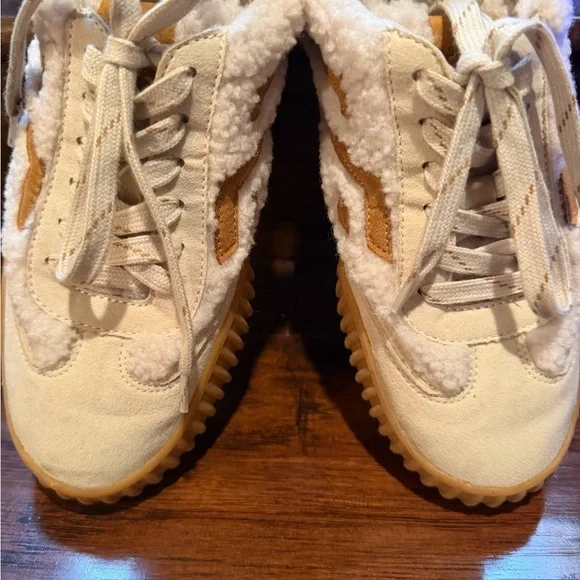 Franco Sarto Cream and Tan Athletic Shoes​ - Picture 3 of 4